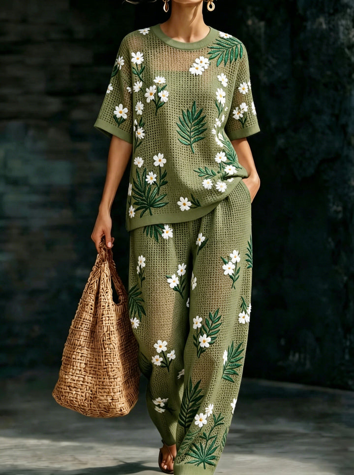Women's Waffle Casual Two-Piece Set