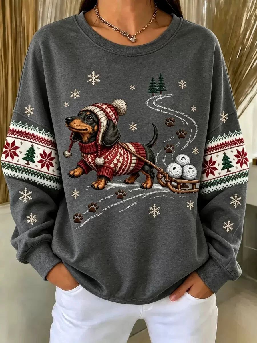 Casual Printing Sweatshirt