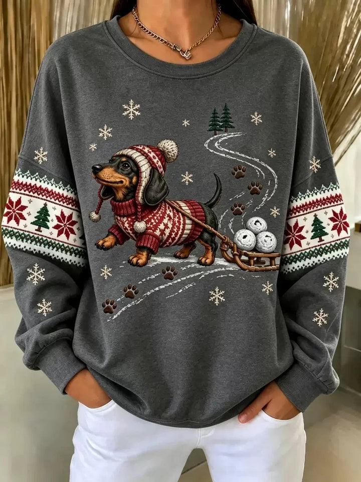 Casual Printing Sweatshirt