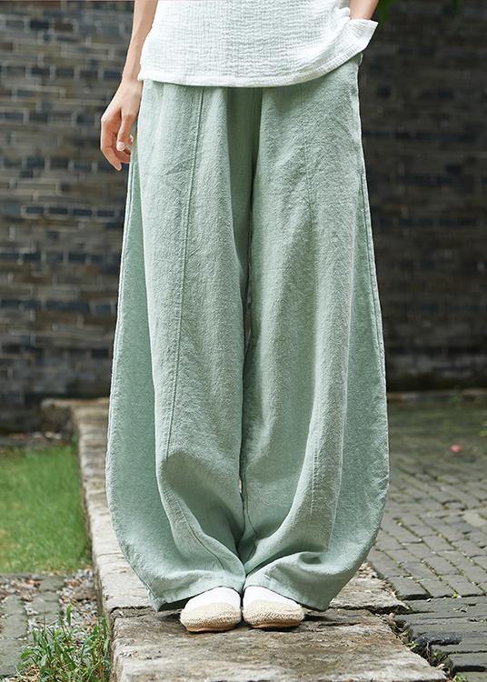 2026 cotton and linen women's Chinese style ramie wild pants yoga pants