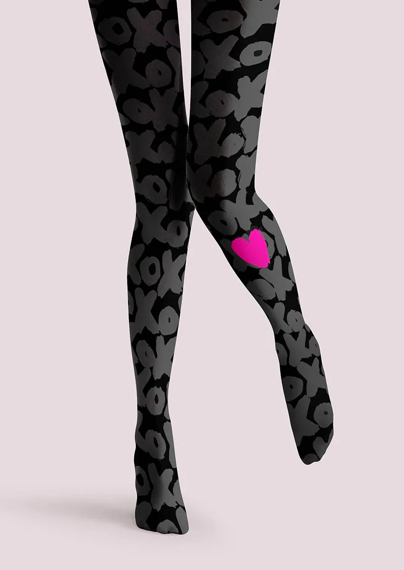 Valentine's Day Heartbeat Tights Hosiery Pantyhose