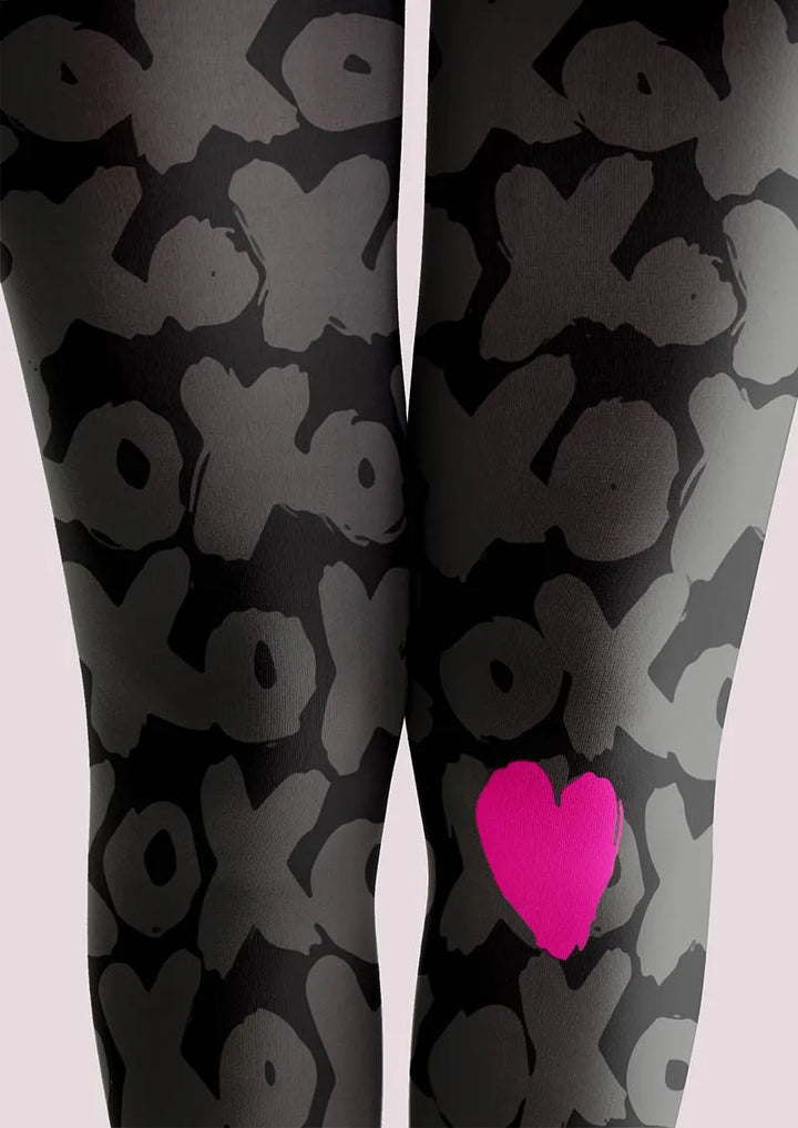 Valentine's Day Heartbeat Tights Hosiery Pantyhose