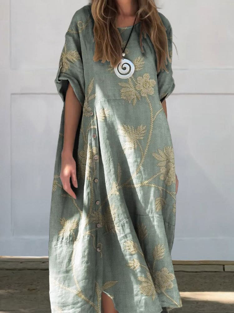 Women's Linen Cotton Dress