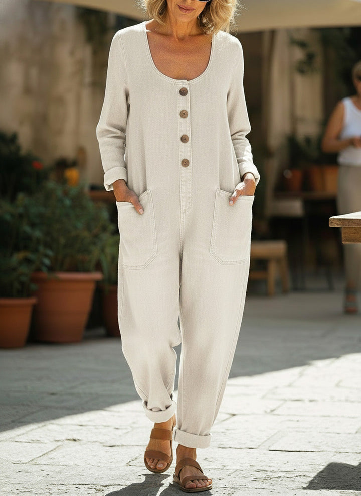 CLEARANCE?? Women's Casual Cotton Long Sleeves and Denim Jumpsuit