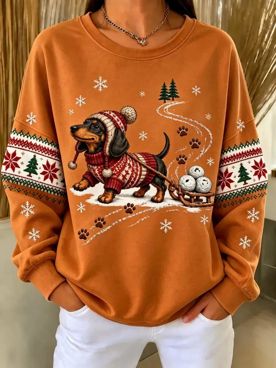 Casual Printing Sweatshirt