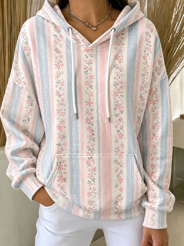 Vintage Hoodie Geometric Hoodie