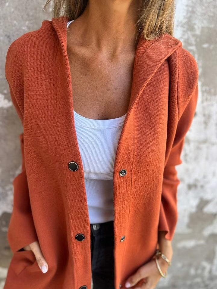 Casual Single Breasted Hooded Jacket ?? Throw-on style for breezy spring & autumn days