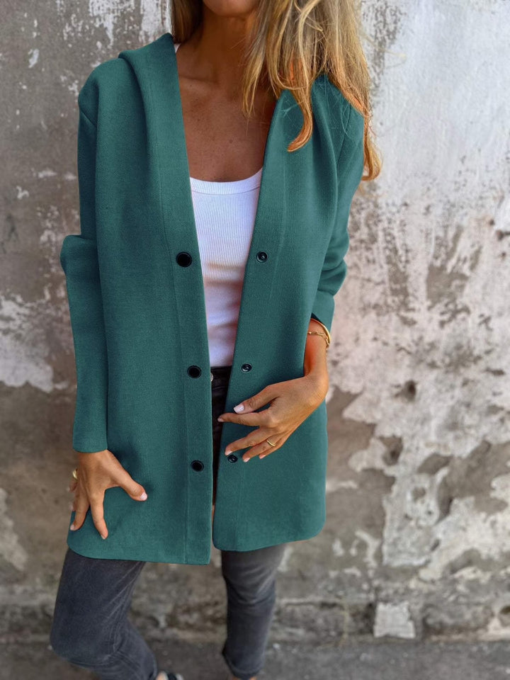 Casual Single Breasted Hooded Jacket ?? Throw-on style for breezy spring & autumn days