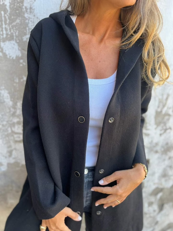 Casual Single Breasted Hooded Jacket ?? Throw-on style for breezy spring & autumn days