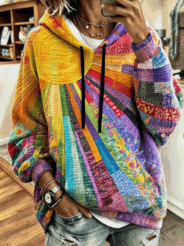 Vintage Hoodie Floral Hoodie