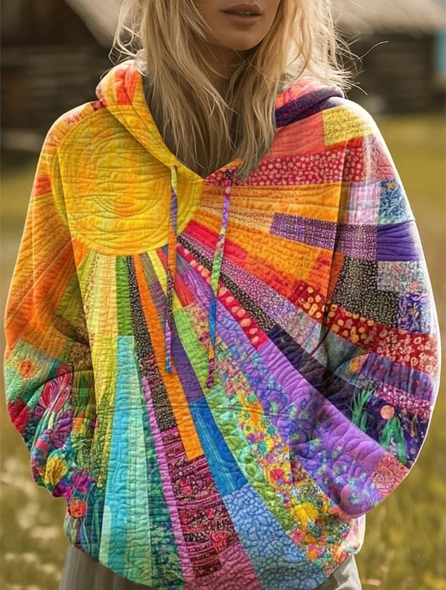 Vintage Hoodie Floral Hoodie