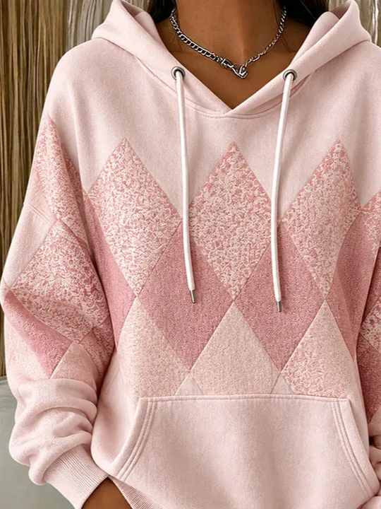 Casual Abstract Hoodie Long Sleeve Hoodie