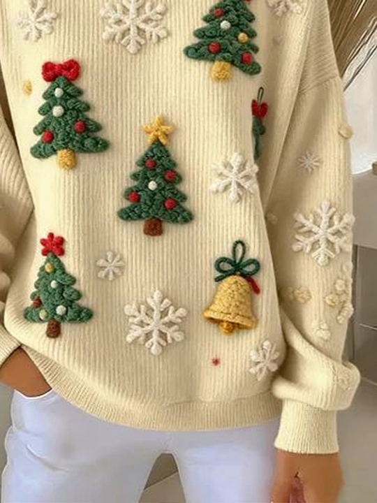 Casual Christmas Printing Sweatshirt