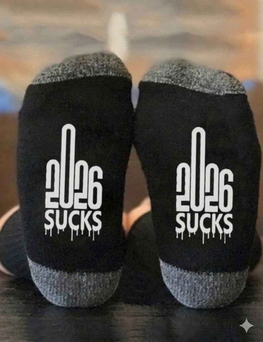 2026 MIDDLE FINGER UNISEX CREW SOCKS