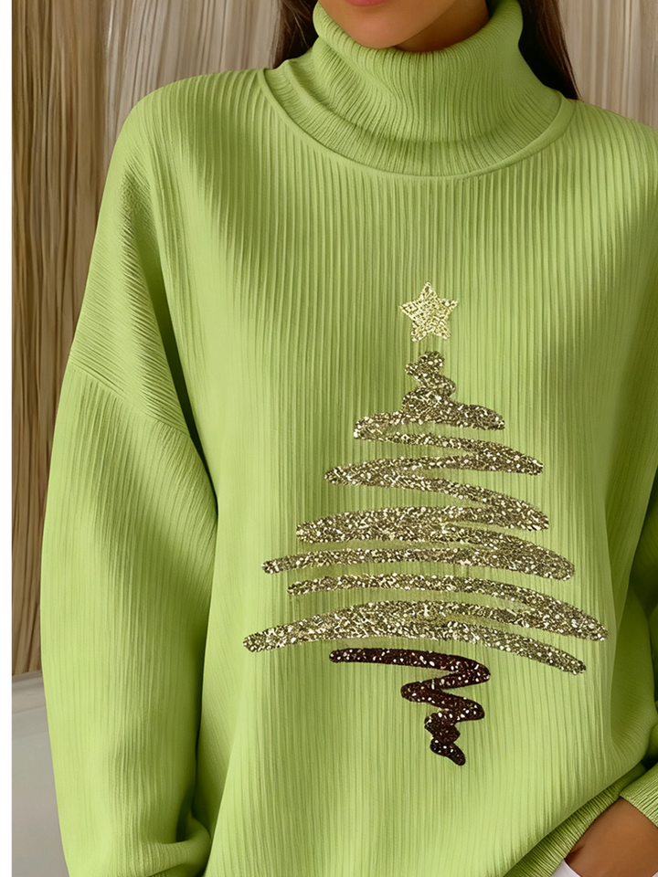 Women Christmas Long Sleeve Comfy Vintage Sweater