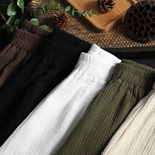 Retro wide leg pants women loose casual autumn wear 2026 new beige trousers