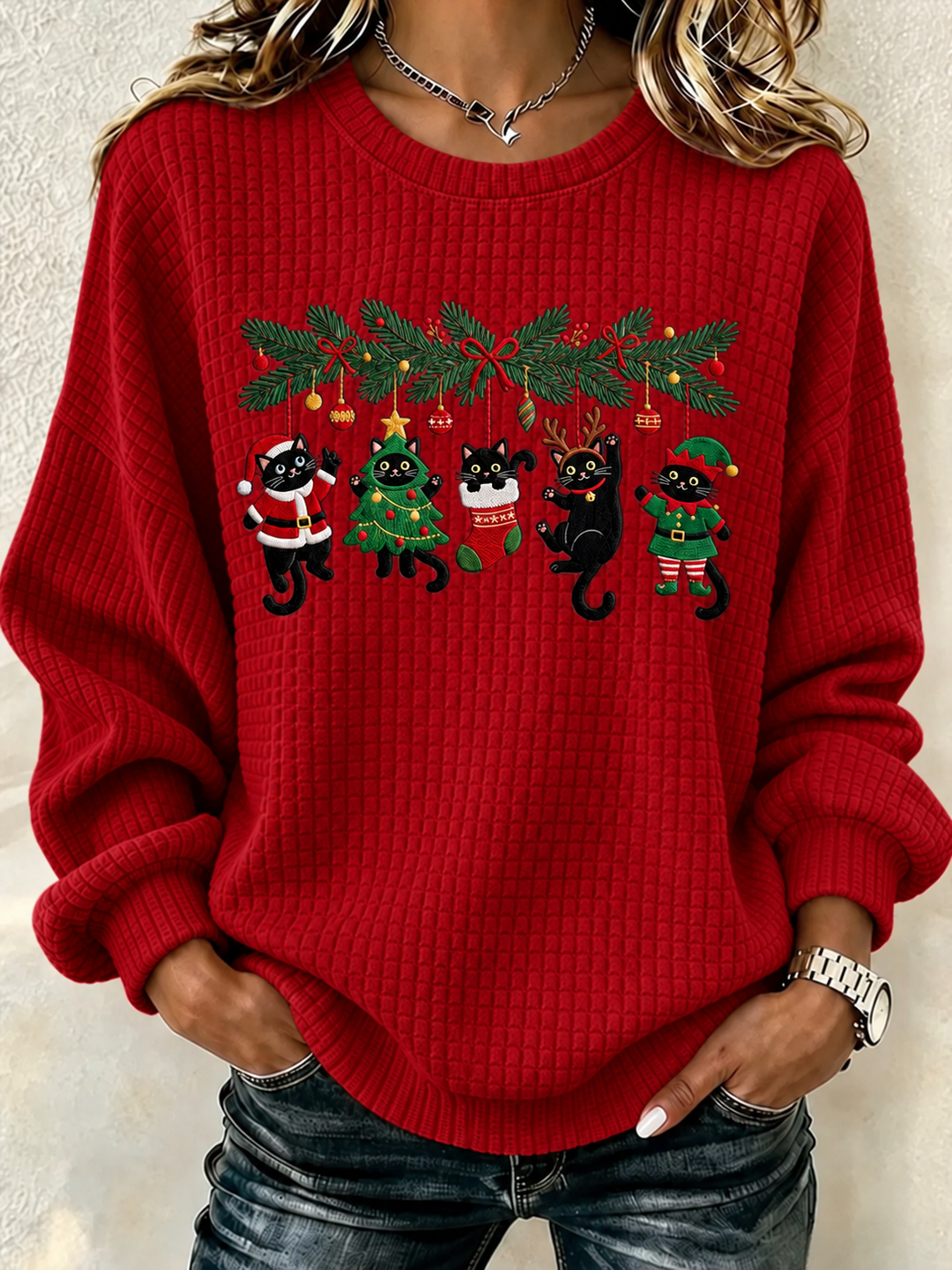 Regular Fit Printing Casual Sweatshirt