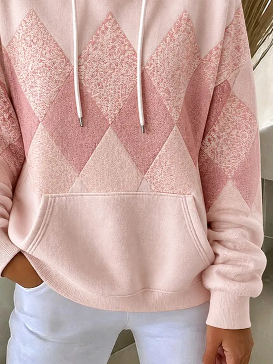 Casual Abstract Hoodie Long Sleeve Hoodie