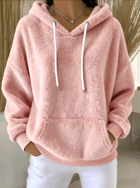Casual Plain Hoodie Long Sleeve Hoodie