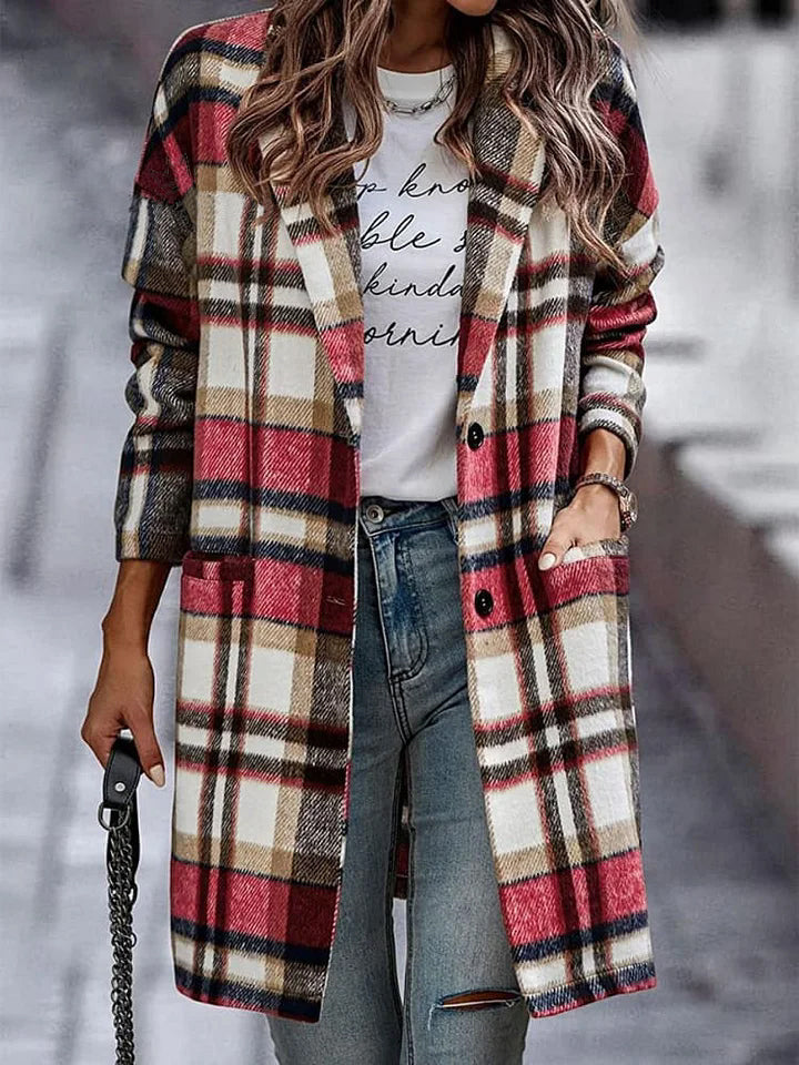 European and American British Style Sub-lapel Women's Suit Casual Jacket