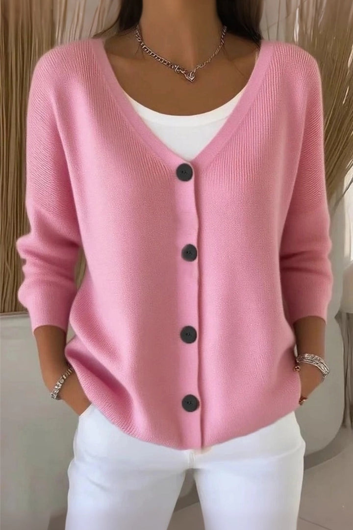 Women Plain Long Sleeve Comfy Casual Cardigan