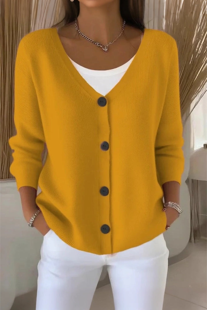 Women Plain Long Sleeve Comfy Casual Cardigan