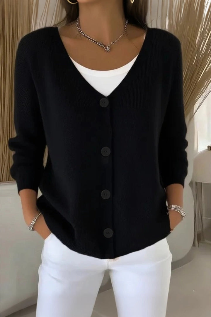 Women Plain Long Sleeve Comfy Casual Cardigan