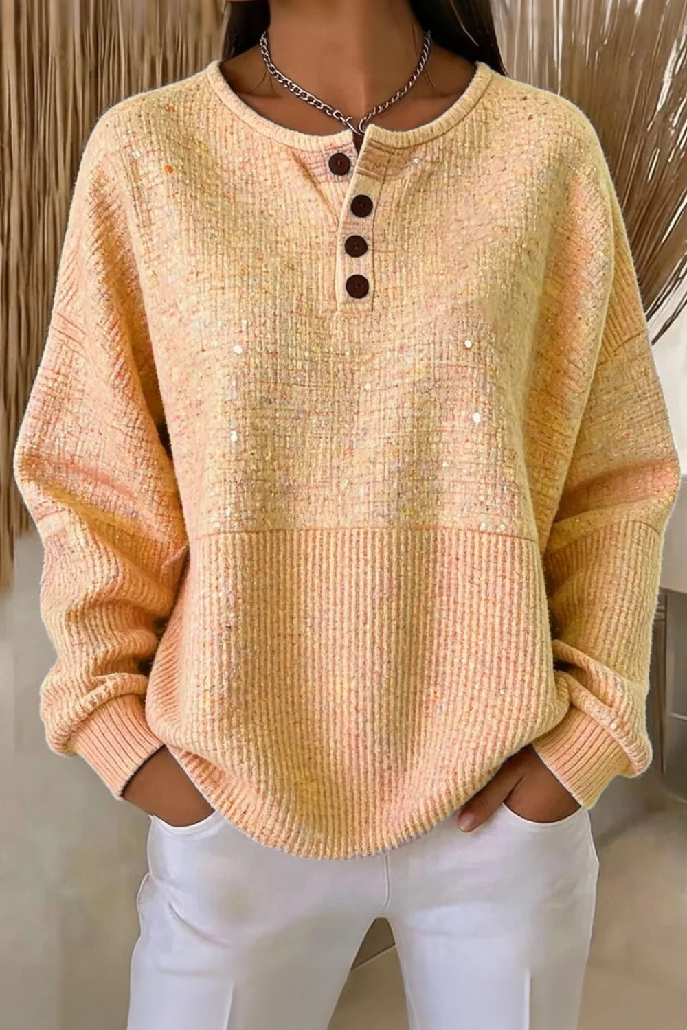Women Casual Abstract Crew Neck Long Sleeve Sweatshirt