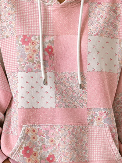 Vintage Geometric Hoodie Long Sleeve Hoodie