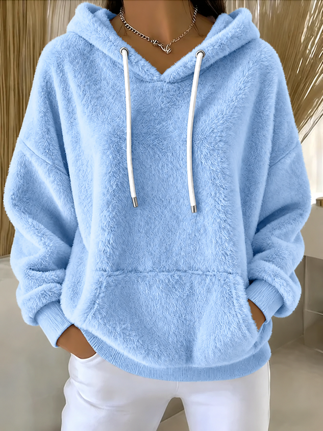Casual Plain Hoodie Long Sleeve Hoodie