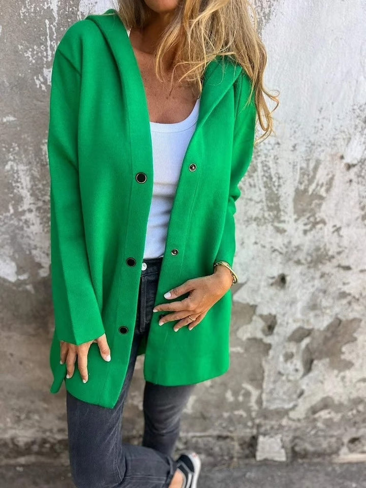 Casual Single Breasted Hooded Jacket ?? Throw-on style for breezy spring & autumn days