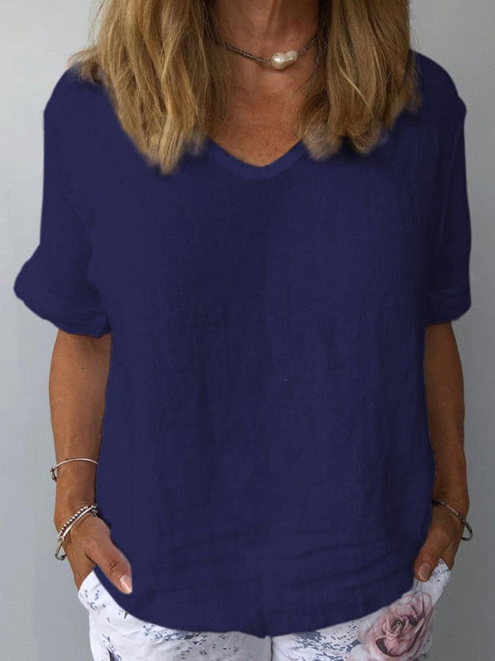 Women's Cotton & Linen Casual Top
